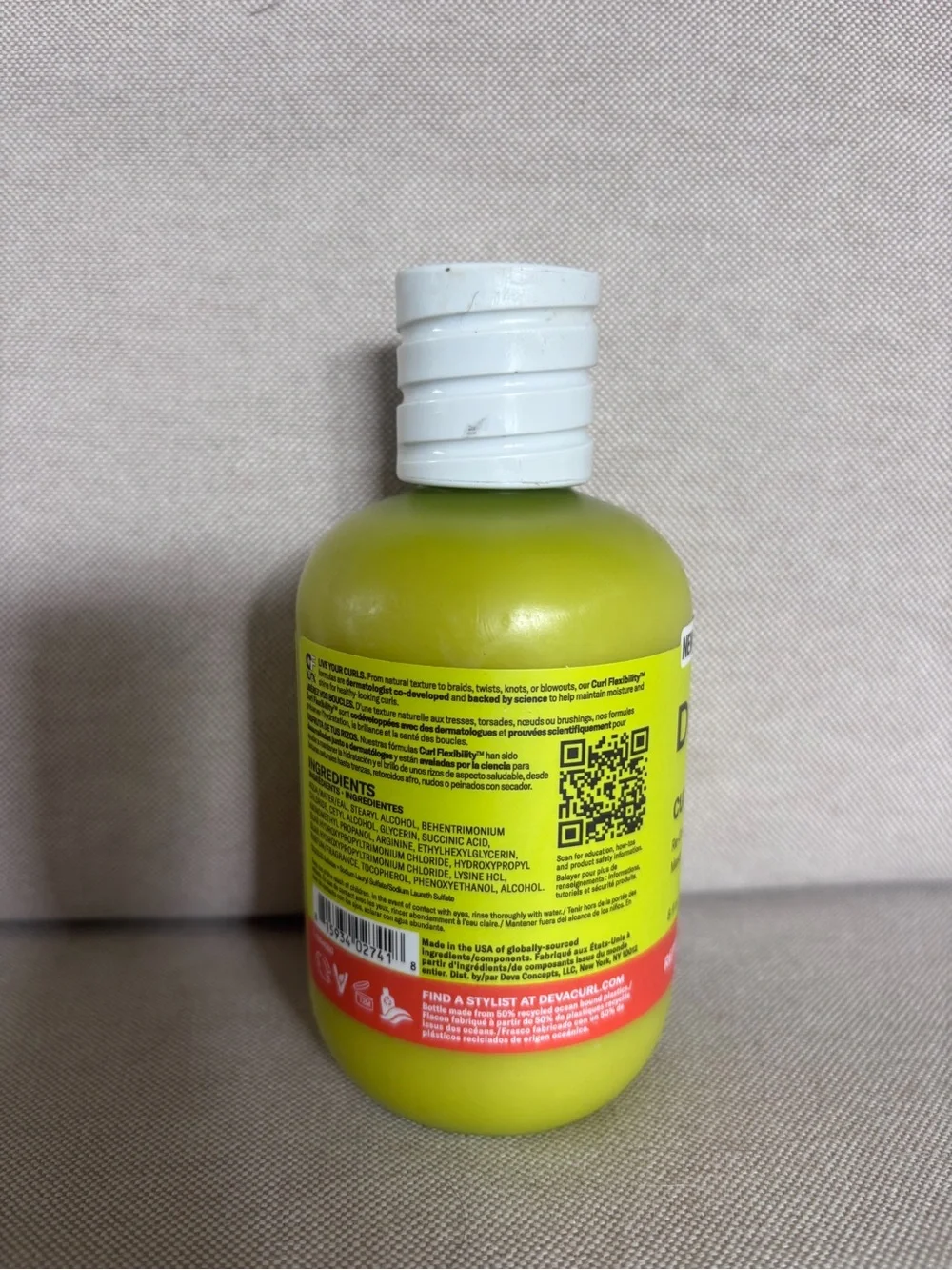 DevaCurl CurlBond Re-Coiling Cream Treatment Mask Conditioner 8oz. New W/o Box